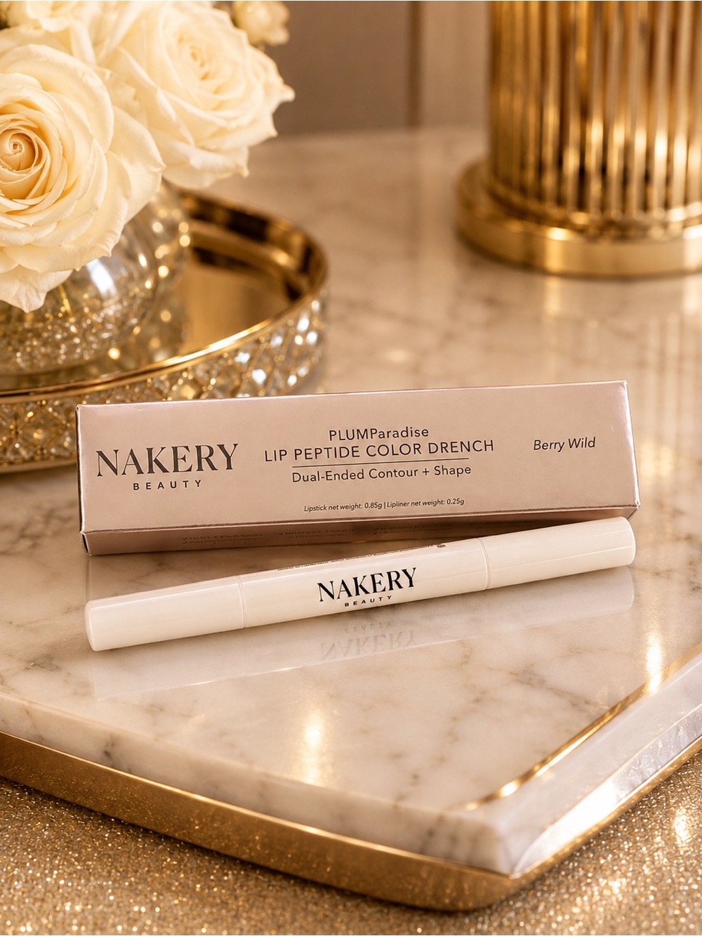 Nakery Beauty PLUMParadise Berry Wild Dual-Ended Lipstick & Liner